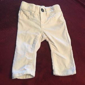 Baby gap 0-3 months white jeans.